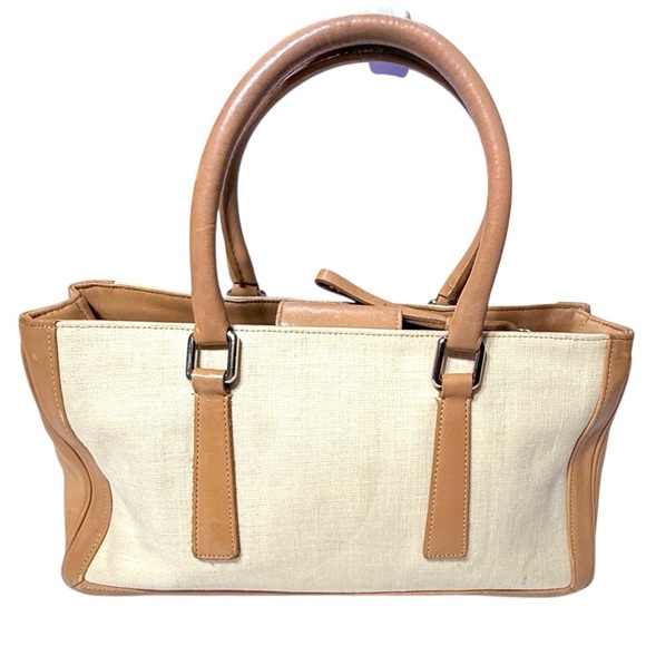 Vintage Coach Bonnie’s Legacy bag Pre-loved satchel purse Fabric w/leather trim - Picture 1 of 10